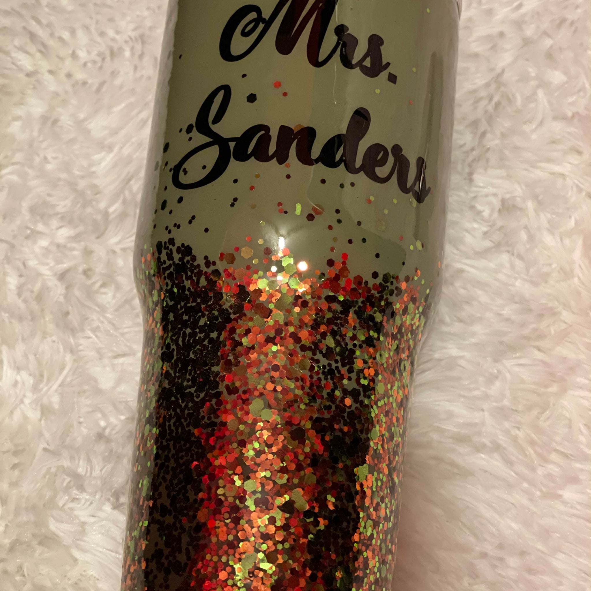 30 oz glitter tumbler