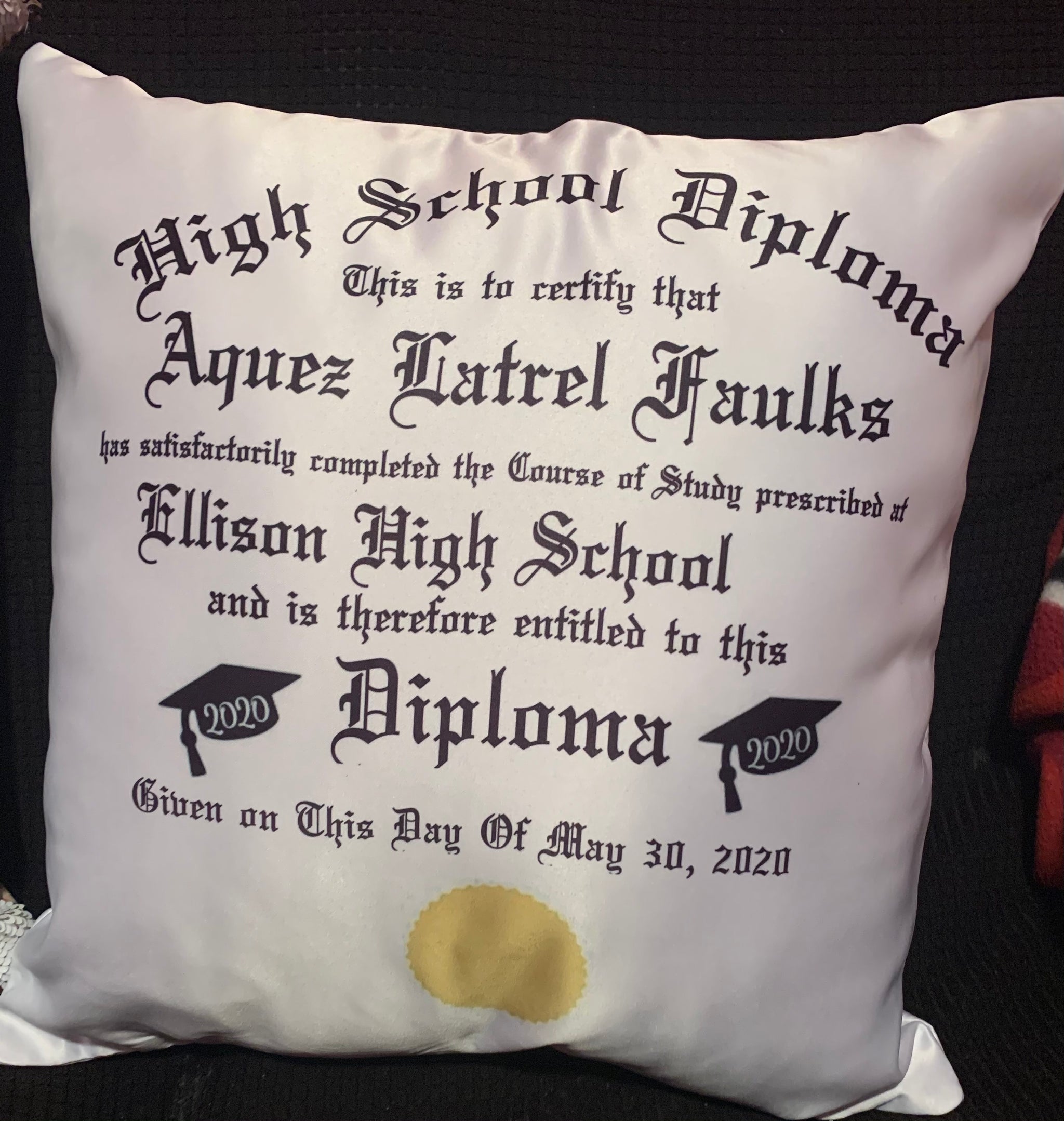 All over Sublimation Pillow/ Graduation Projects 